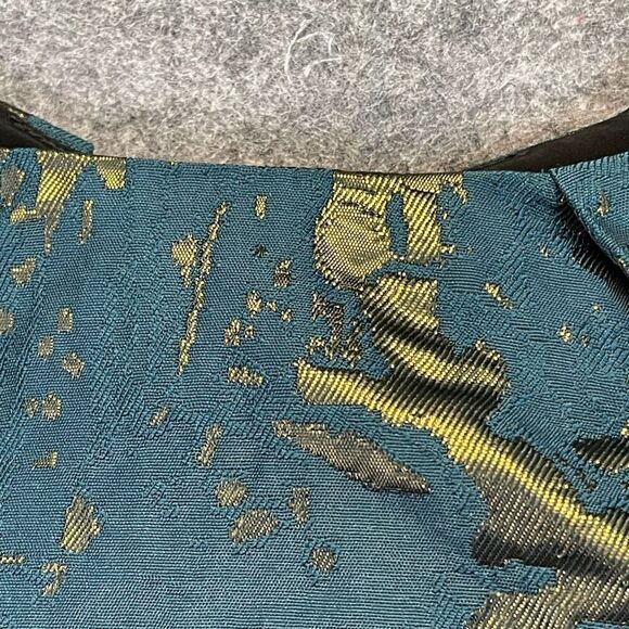 ALL SAINTS Dress Size 4 Opulence Teal Bronze Jacquard Cap Sleeve Cocktail Mini - Picture 5 of 16